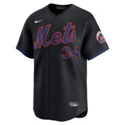 Alternative view of Kodai Senga New York Mets Black Alternate Limited Jersey - All Stitched