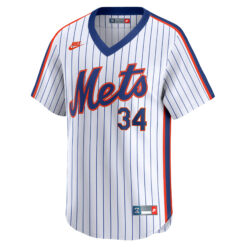 Alternative view of Kodai Senga New York Mets White Cooperstown Collection Limited Jersey - All Stitched