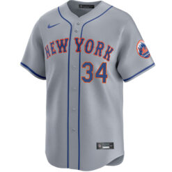Alternative view of Kodai Senga Kanji New York Mets Grey Road Limited Jersey - All Stitched