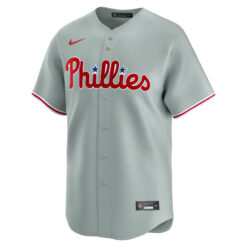 Alternative view of Alec Bohm Philadelphia Phillies Grey Road Limited Jersey - All Stitched