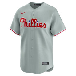 Alternative view of JT Realmuto Philadelphia Phillies Grey Road Limited Jersey - All Stitched