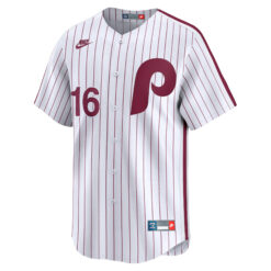 Alternative view of Brandon Marsh Philadelphia Phillies White Cooperstown Limited Jersey - All Stitched