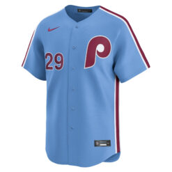 Alternative view of John Kruk Philadelphia Phillies Light Blue Alternate Limited Jersey - All Stitched