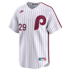 Alternative view of John Kruk Philadelphia Phillies White Cooperstown Limited Jersey - All Stitched