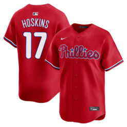 Rhys Hoskins Philadelphia Phillies Red Alternate Limited Jersey - All Stitched