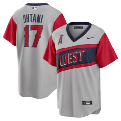Shohei Ohtani Los Angeles Angels Grey 2021 Little League Classic Jersey - All Stitched