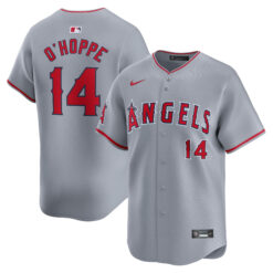 Logan O'Hoppe Los Angeles Angels Grey Road Limited Jersey - All Stitched
