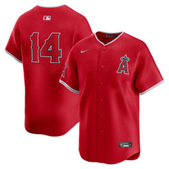 Logan O'Hoppe Los Angeles Angels Red Alternate Limited Jersey - All Stitched
