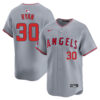 Nolan Ryan Los Angeles Angels Grey Road Limited Jersey - All Stitched