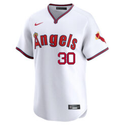 Alternative view of Nolan Ryan Los Angeles Angels White Alternate Limited Jersey - All Stitched