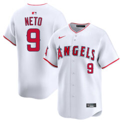 Zach Neto Los Angeles Angels White Home Limited Jersey - All Stitched