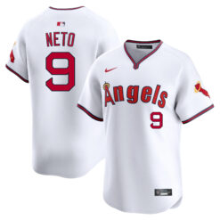 Zach Neto Los Angeles Angels White Alternate Limited Jersey - All Stitched