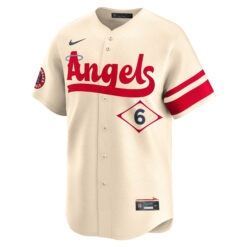 Alternative view of Anthony Rendon Los Angeles Angels Natural City Connect Limited Jersey - All Stitched