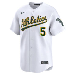 Alternative view of Jacob Wilson Oakland Athletics White Home Limited Jersey - All Stitched