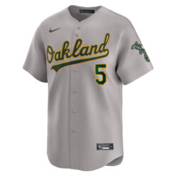 Alternative view of Jacob Wilson Oakland Athletics Grey Road Limited Jersey - All Stitched