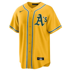 Alternative view of Jose Canseco Oakland Athletics Gold Alternate Jersey - All Stitched
