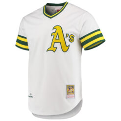 Alternative view of Reggie Jackson Oakland Athletics White Throwback Jersey - All Stitched