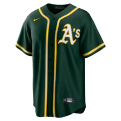 Alternative view of Lawrence Butler Oakland Athletics Green Alternate Jersey - All Stitched