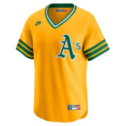 Alternative view of Lawrence Butler Oakland Athletics Gold Cooperstown Collection Jersey - All Stitched