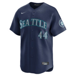 Alternative view of Julio Rodriguez Seattle Mariners Navy Road Limited Jersey - All Stitched