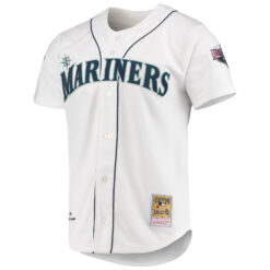 Alternative view of Ichiro Suzuki Seattle Mariners White Cooperstown Collection Jersey - All Stitched