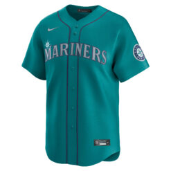 Alternative view of Cal Raleigh Seattle Mariners Teal Alternate Limited Jersey - All Stitched