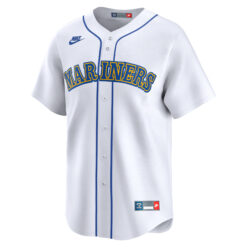 Alternative view of JP Crawford Seattle Mariners White Cooperstown Collection Jersey - All Stitched