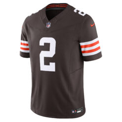 Alternative view of Shedeur Sanders Cleveland Browns Brown Home Vapor F.U.S.E Limited Jersey - All Stitched