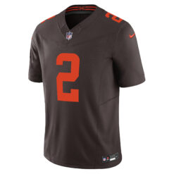 Alternative view of Shedeur Sanders Cleveland Browns Brown Alternate Vapor F.U.S.E Limited Jersey - All Stitched