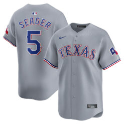 Corey Seager Texas Rangers Grey Road Limited Jersey - All Stitched