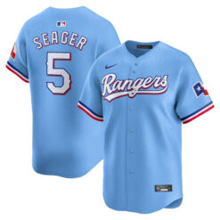 Corey Seager Texas Rangers Light Blue Alternate Limited Jersey - All Stitched