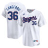 Wyatt Langford Texas Rangers White 1993 Cooperstown Limited Jersey - All Stitched
