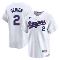 Marcus Semien Texas Rangers White 1993 Cooperstown Limited Jersey - All Stitched