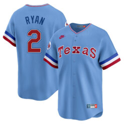 Nolan Ryan Texas Rangers Light Blue 1981-82 Cooperstown Limited Jersey - All Stitched