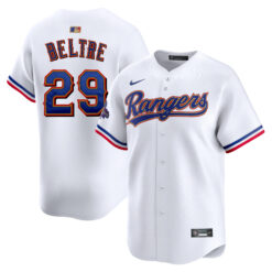 Adrian Beltre Texas Rangers White 2024 Gold Collection Limited Jersey - All Stitched