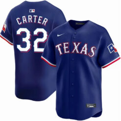 Evan Carter Texas Rangers Royal Blue Alternate Limited Jersey - All Stitched