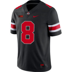 Alternative view of Arvell Reese Ohio State Buckeyes Football Black Game Jersey - All Stitched