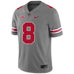 Alternative view of Arvell Reese Ohio State Buckeyes Football Grey Game Jersey - All Stitched