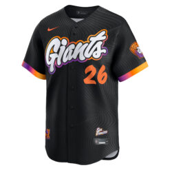 Alternative view of Matt Chapman San Francisco Giants Anthracite City Connect Limited Jersey - All Stitched