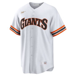 Alternative view of Matt Chapman San Francisco Giants White Cooperstown Collection Jersey - All Stitched