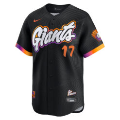 Alternative view of Heliot Ramos San Francisco Giants Anthracite City Connect Limited Jersey - All Stitched