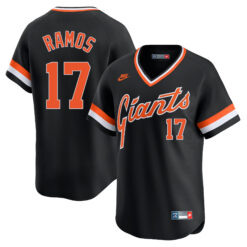 Heliot Ramos San Francisco Giants Black Cooperstown Collection Jersey - All Stitched