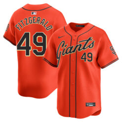 Tyler Fitzgerald San Francisco Giants Orange Alternate Limited Jersey - All Stitched