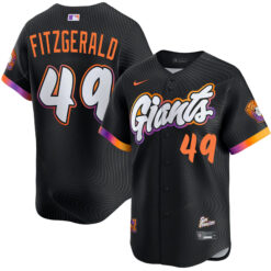 Tyler Fitzgerald San Francisco Giants Anthracite City Connect Limited Jersey - All Stitched