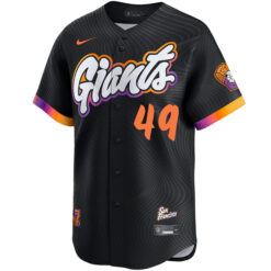 Alternative view of Tyler Fitzgerald San Francisco Giants Anthracite City Connect Limited Jersey - All Stitched