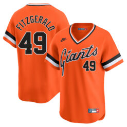 Tyler Fitzgerald San Francisco Giants Orange Cooperstown Collection Jersey - All Stitched