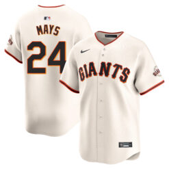 Willie Mays San Francisco Giants Cream Home Limited Jersey - All Stitched