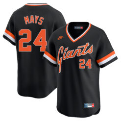 Willie Mays San Francisco Giants Orange Cooperstown Collection Jersey - All Stitched