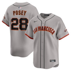 Buster Posey San Francisco Giants Grey Road Limited Jersey - All Stitched