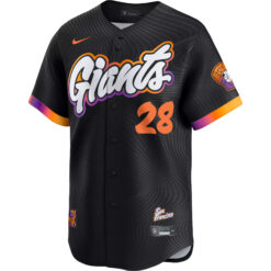 Alternative view of Buster Posey San Francisco Giants Anthracite City Connect Limited Jersey - All Stitched